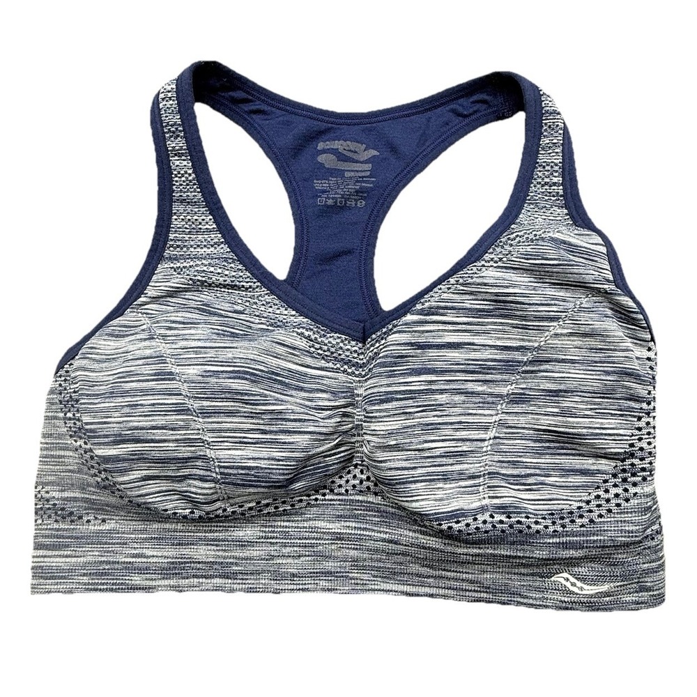 Saucony Blue Activewear  Workout Sports Bra‎ Size